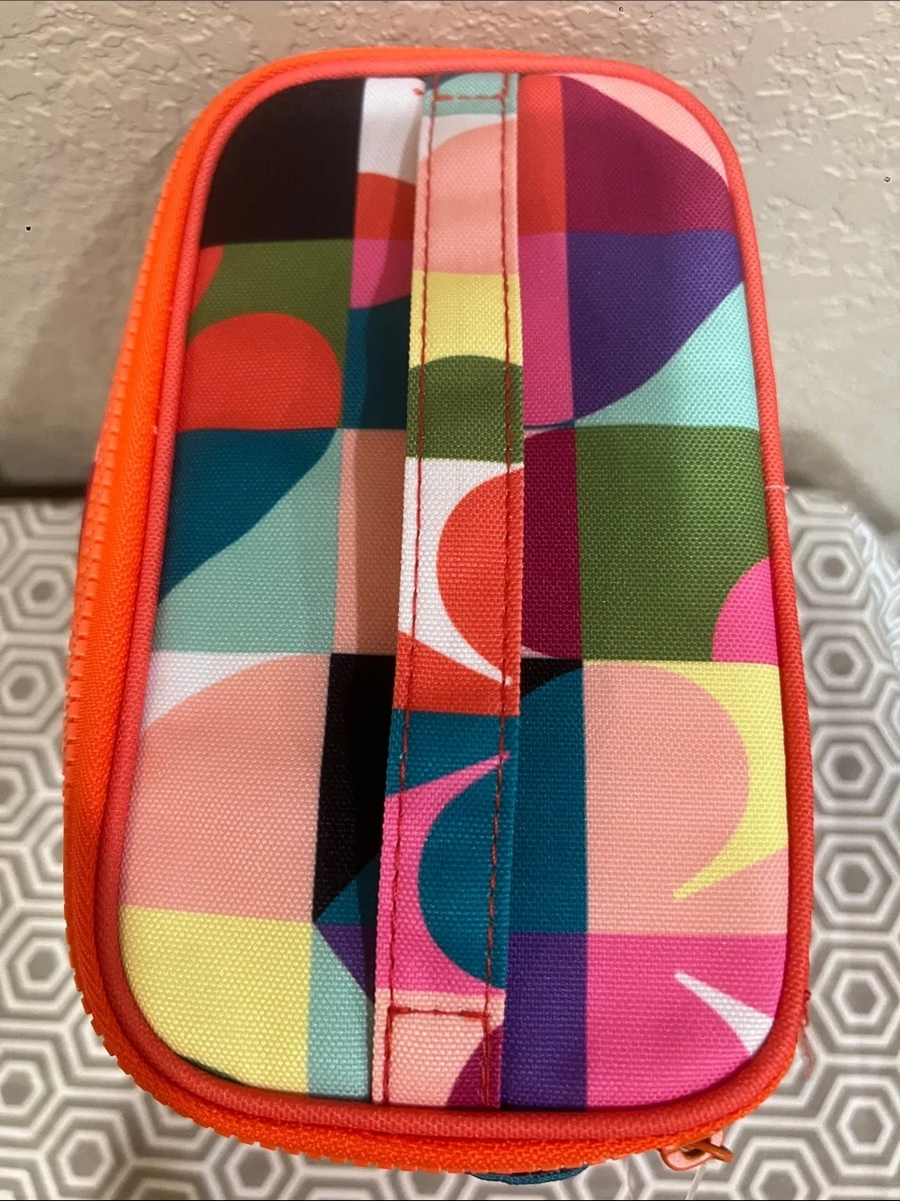 kate spade New York spade.Geo lunch tote. Insulated cosmetic/lunch bag.